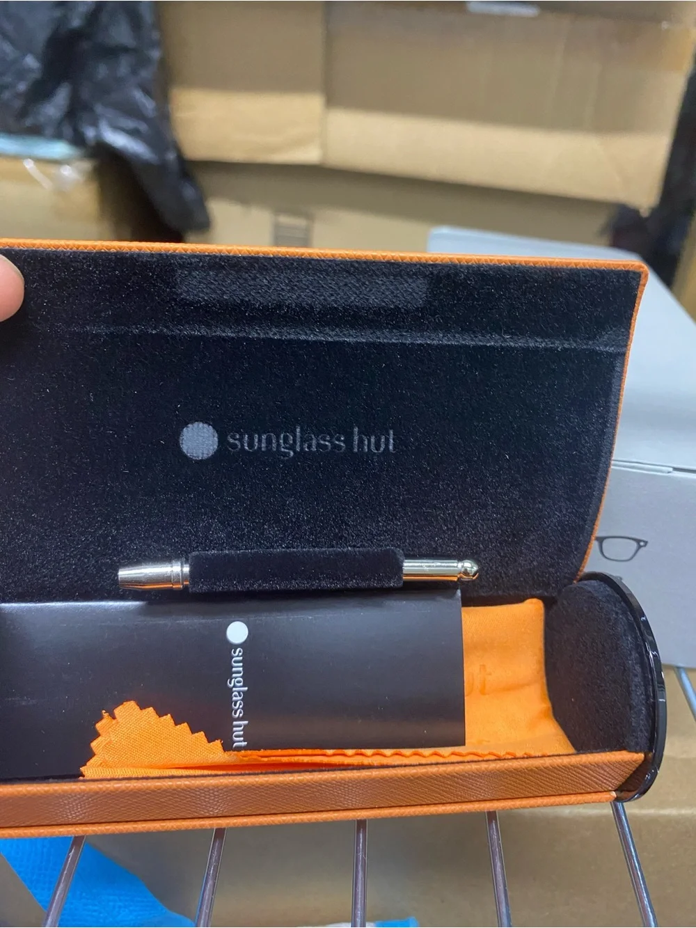 Ray-Ban Silver x Meta Logo Eyewear Case